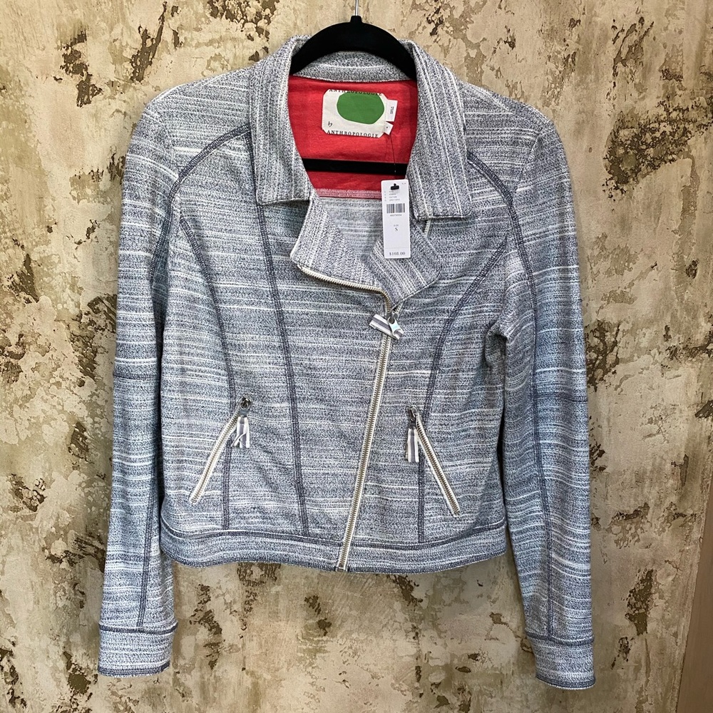 Anthropologie Zip Up Sweater